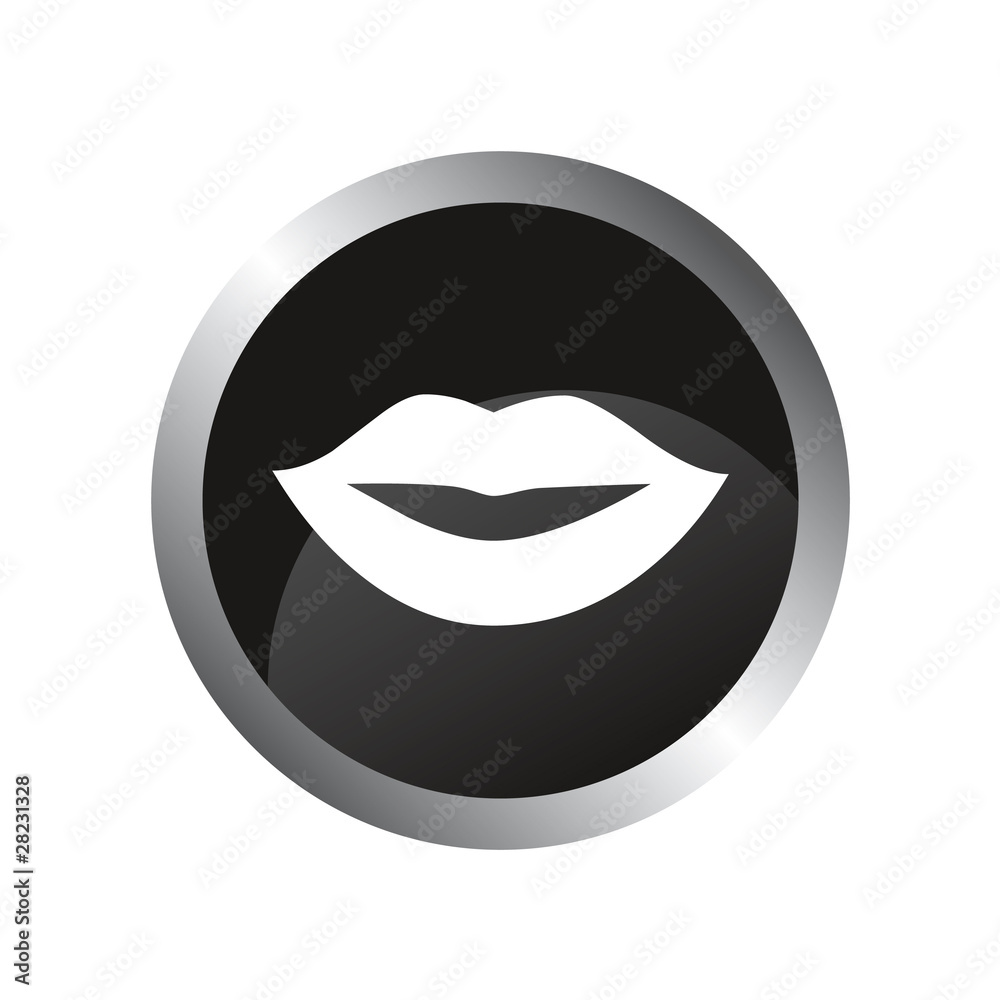 Icone vecteur web illustration bouche Icone vecteur web illustration bouche