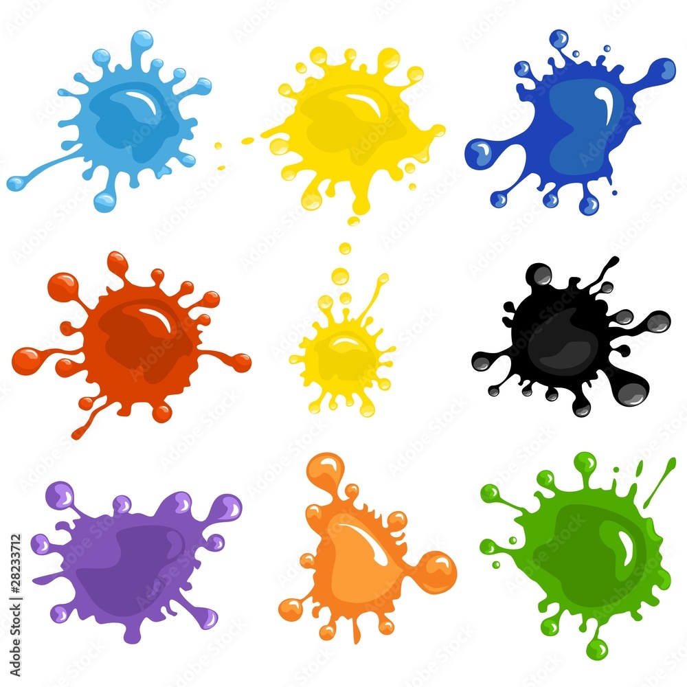 Fototapeta premium Paint splashes