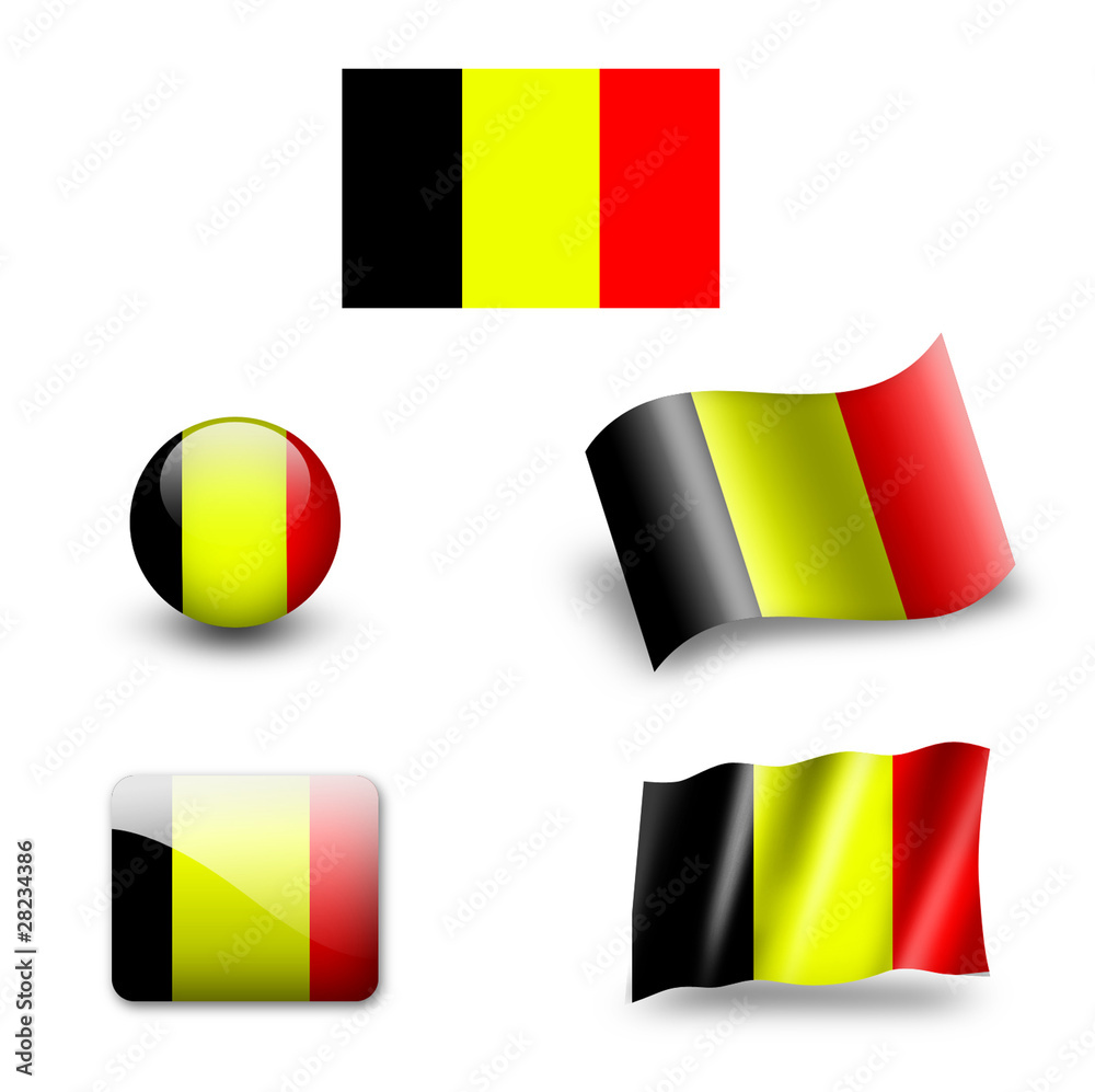 Fototapeta premium belgien fahne flage