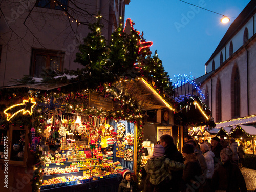 Obraz na płótnie Cabanon de marché de Noël