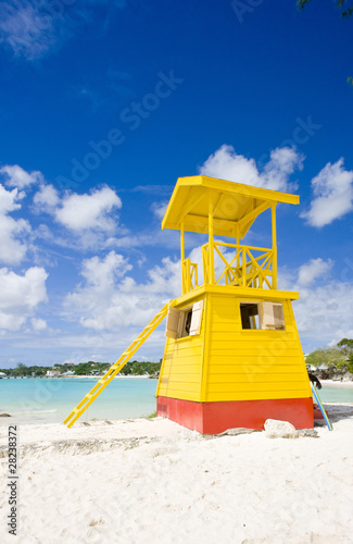 cabin on the beach, Enterprise Beach, Barbados, Caribbean © Richard Semik