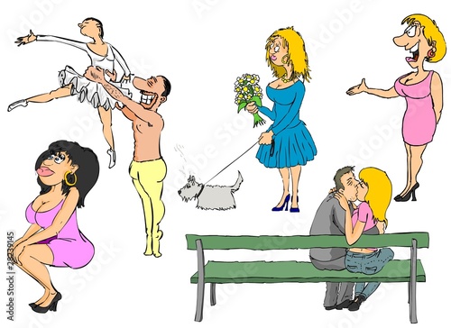 woman, girl, love, kiss, Valentine, mistress, men