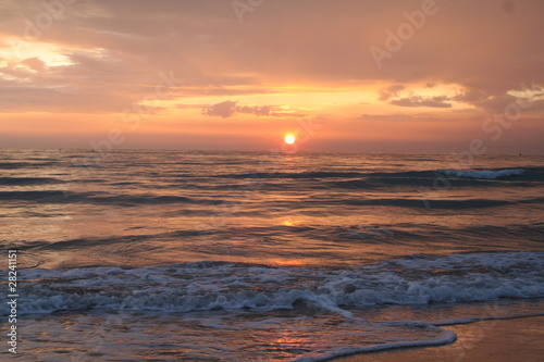 Fototapeta Naklejka Na Ścianę i Meble -  Sonnenuntergang am Atlantik