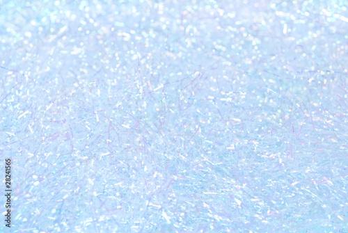 Billede på lærred Shiny artificial snow - abstract christmas background