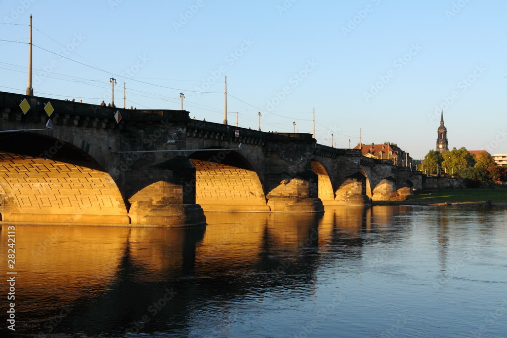 Fototapeta premium Dresden - Augustusbrücke