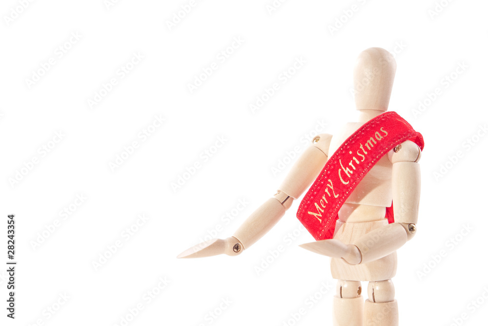 Christmas Dummy Presenting Empty Custom Space Christmas Dummy Presenting Empty Custom Space