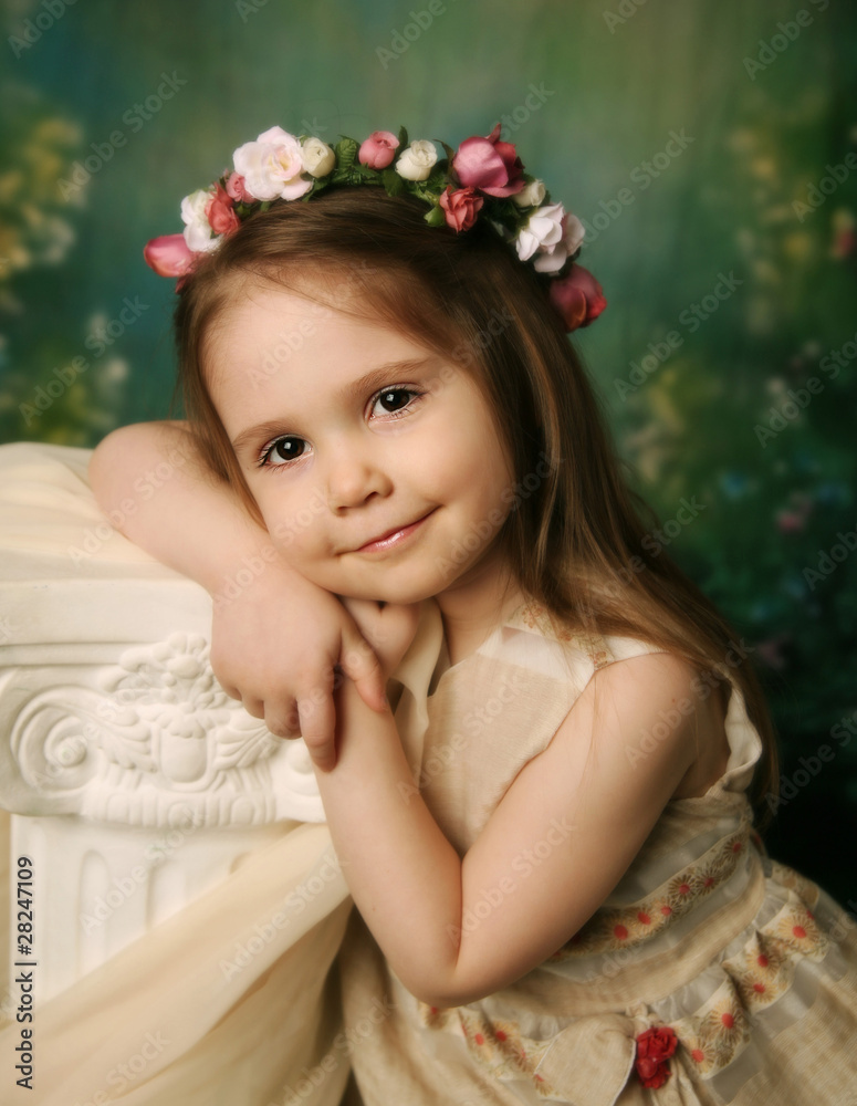 Elegant portrait of a sweet young girl Elegant portrait of a sweet young girl