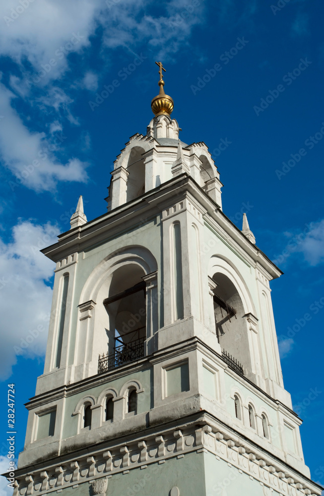 Bell tower of the St George's Church in Moscow, RU