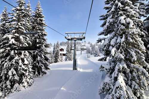 Obraz na płótnie ski w salonie