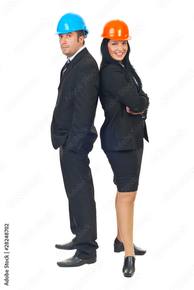 Attractive two engineers Attractive two engineers