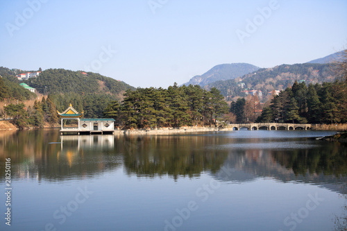 calm lake in the mountains © chungking
