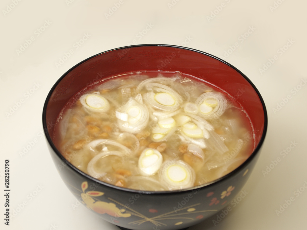 納豆の味噌汁 納豆の味噌汁