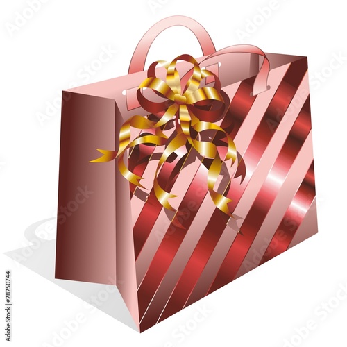 Sacchetto di Carta Natale-Paper Shopping Bag-Vector