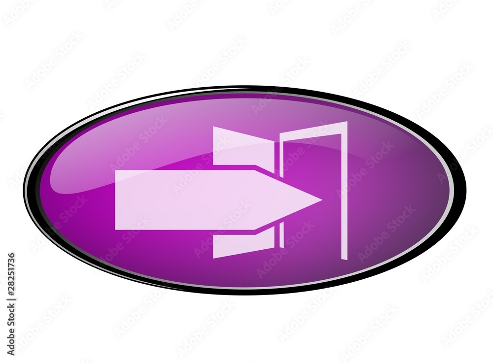 Web button in purple with login icon Web button in purple with login icon