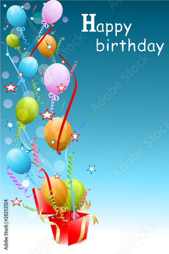 colorful birthday card