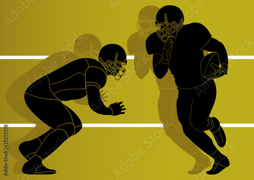American football player vector