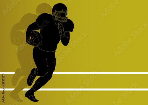 American football player vector