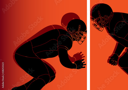 American football player vector