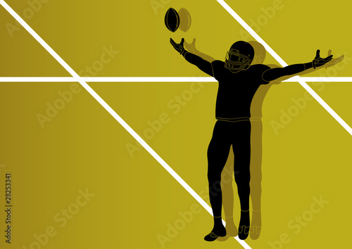 American football player vector
