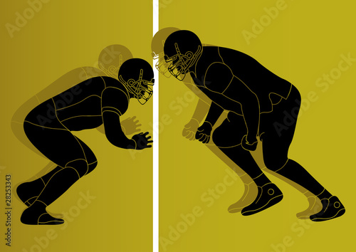 American football player vector