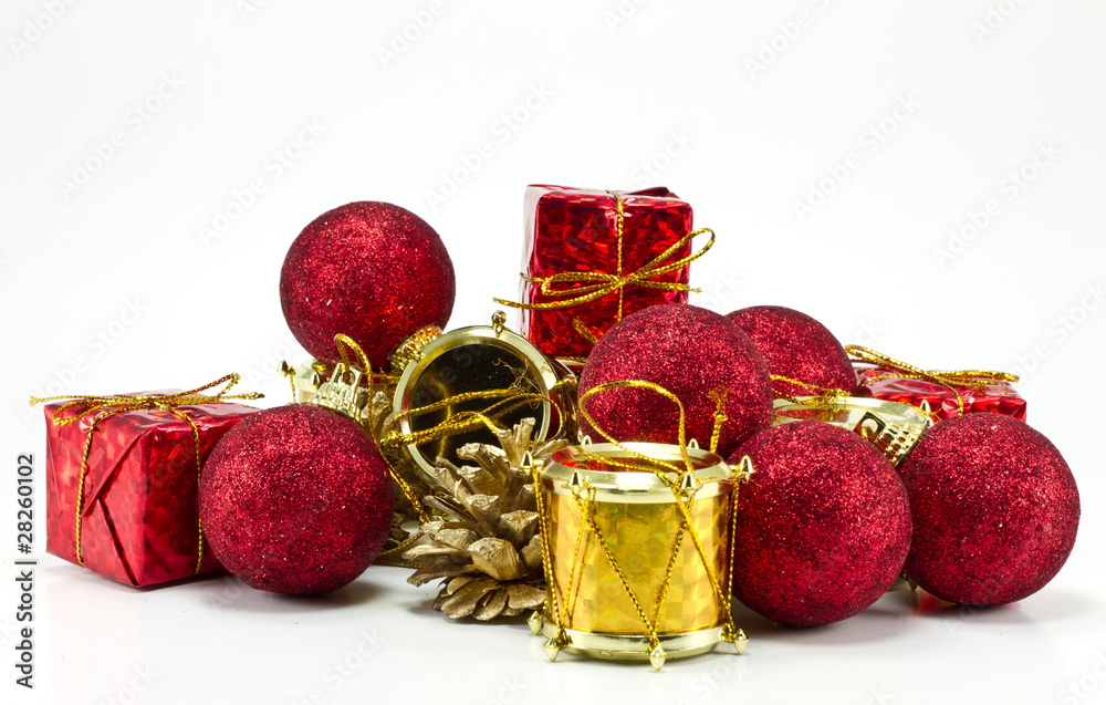 christmas decoration on a white background