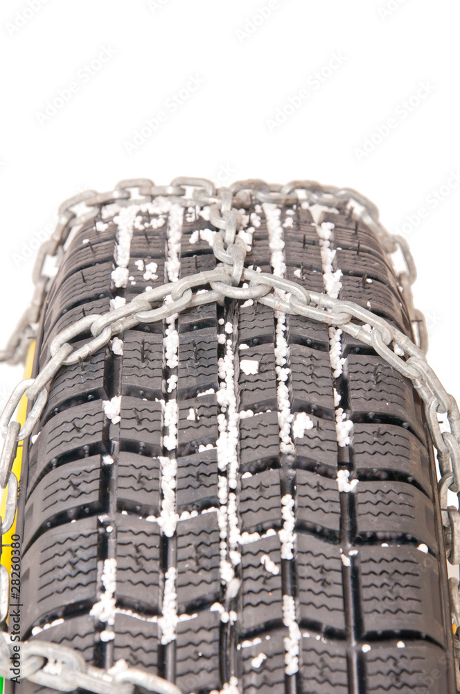 Auto tire chains for snow