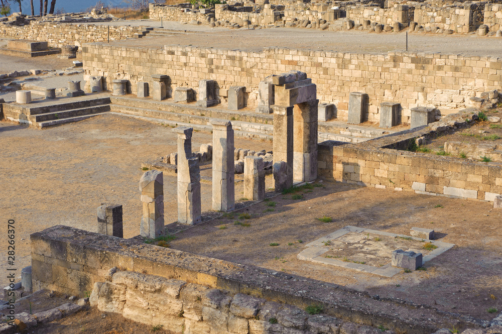 Antike Stadt Kamiros auf Rhodos in Griechenland