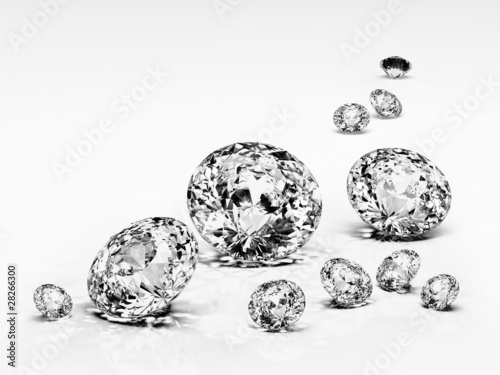 Diamond jewel isolated