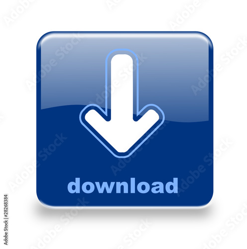 Button Download blau