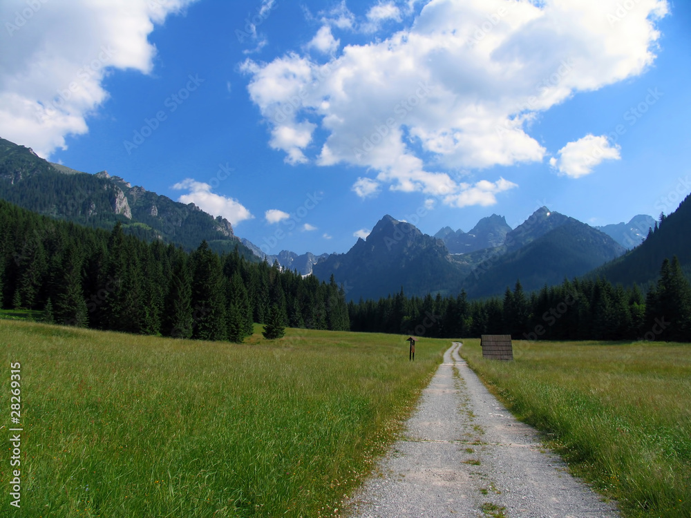 Slovakia beauty, White water valley in High Tatras Slovakia beauty, White water valley in High Tatras