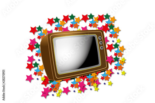 Cute tv vector