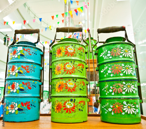 The Colorful of food carrier