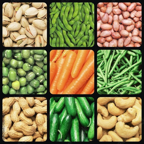 nuts and vegetables