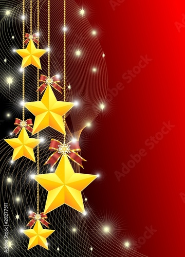 Stelle di Natale-Christmas Stars Background-Vector