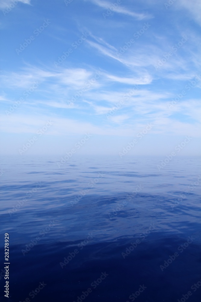 Calm sea blue water ocean sky horizon scenics Calm sea blue water ocean sky horizon scenics