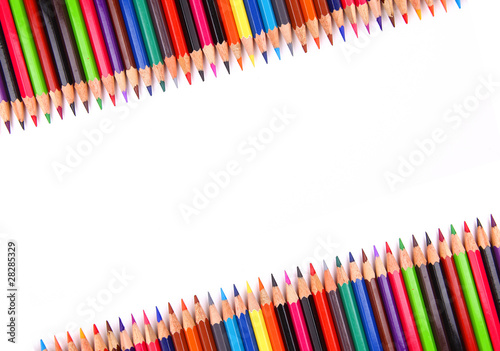 color pencil isolated on white