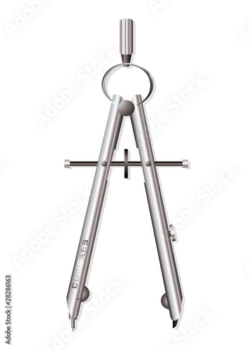 Silver compass