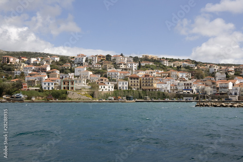 Pylos small village in the natural bay of Navarino - Peloponnese