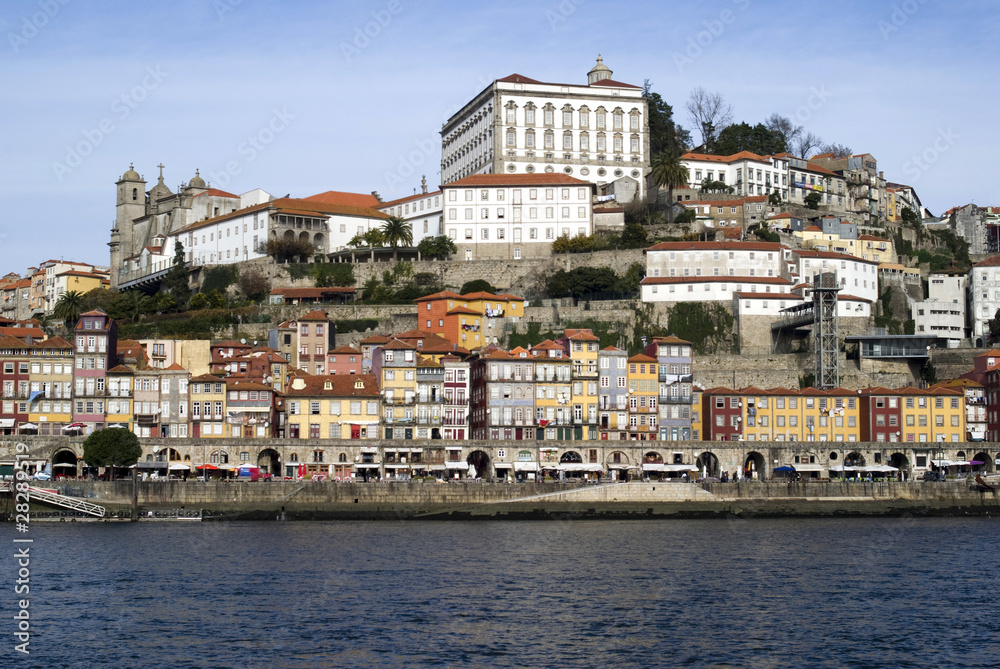 View over Ribeira - the old town of Porto, Portugal