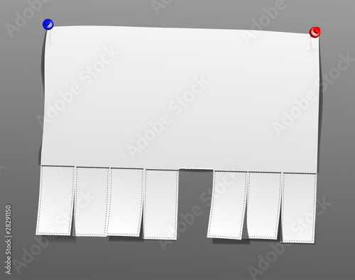 Blank advertisement
