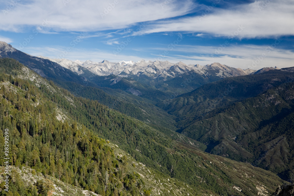 Views from Moro Rock in Sequoia National Park, California