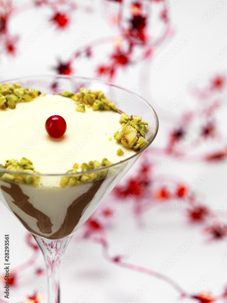 bicolored pannacotta bicolored pannacotta