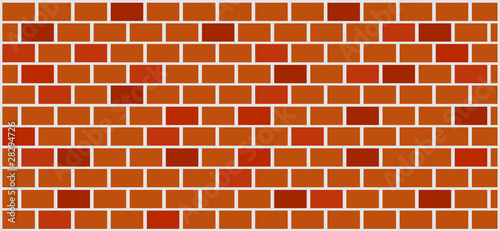illustration of brick wall - vector