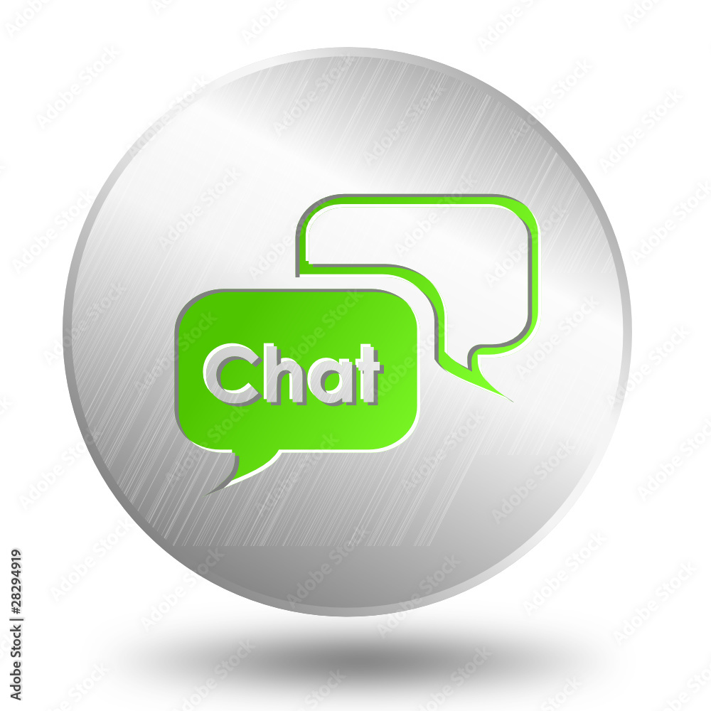 Button Chat metall Button Chat metall