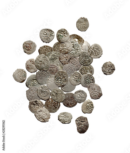 Old medieval turkish and tatar coins XVI c.