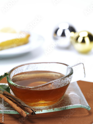 hot tea and lemon pie