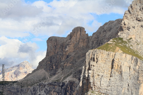 View of Sella,with Sassongher in the distance