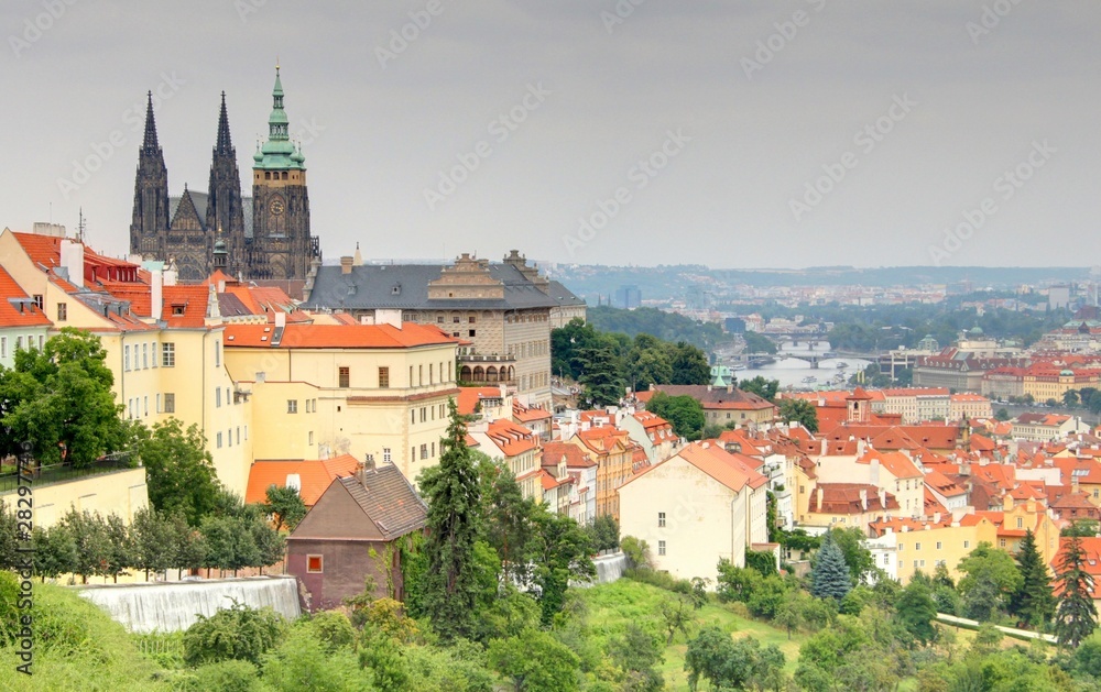 vue générale de prague vue générale de prague