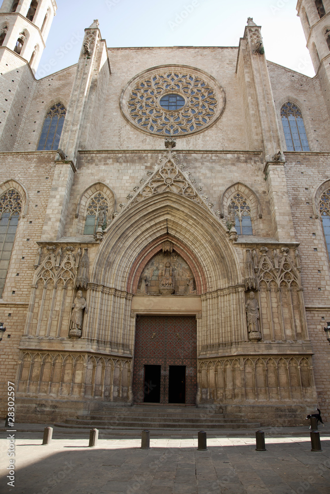 Barcelona - gothic cathedral Santa Maria del mar