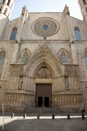 Barcelona - gothic cathedral Santa Maria del mar